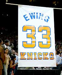 Patrick is number one. In my opinion he is the best center in team history. When his number is retired it means that I'm no longer on the first team: Willis Reed